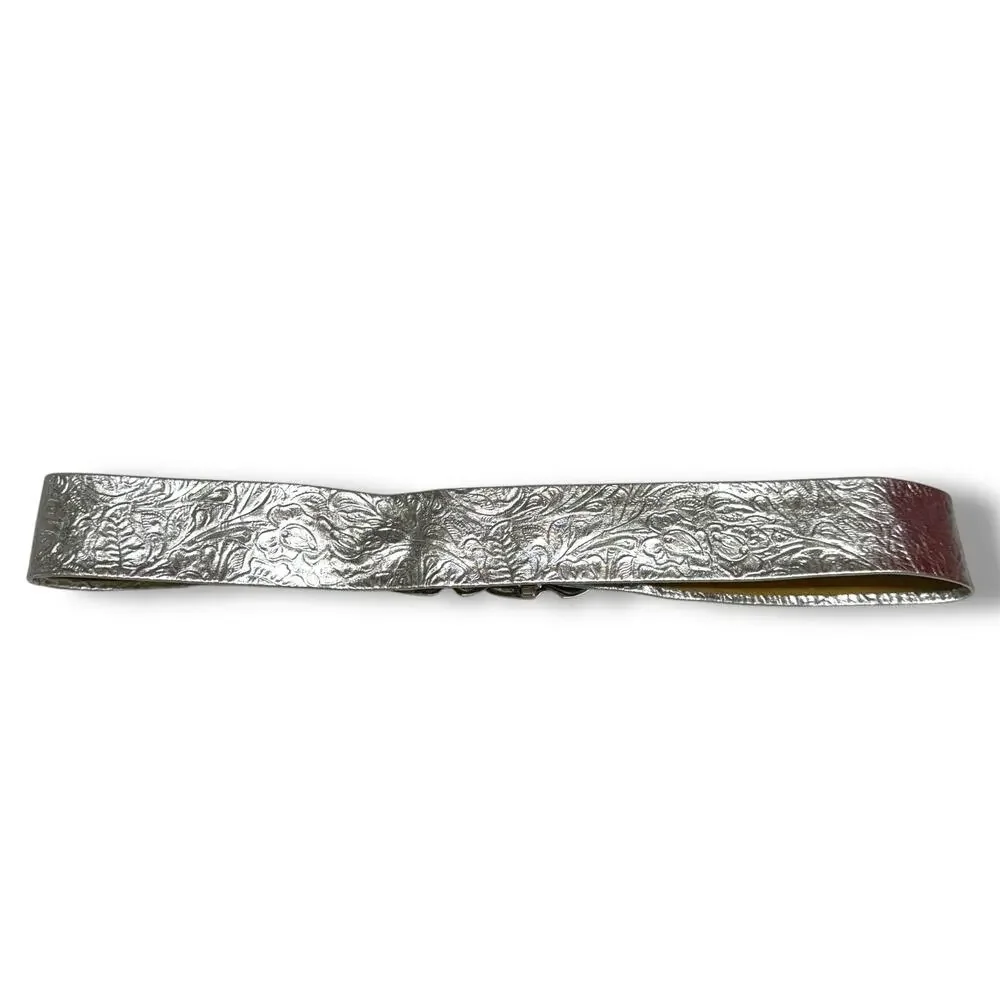 Vintage silver leather